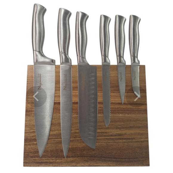 6pc Cutlery Set with Magnetic Board - Picture 2 of 8
